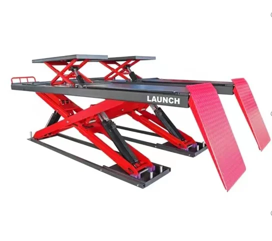 Launch Tlt840waf 4 Ton Above Ground Wheel Alignment Scissor Car Lift ...