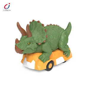 Chengji Universal Toy Car Friction Light Music Animal Triceratops Cars Play Set Electric Universal Dinosaur Vehicle Toy