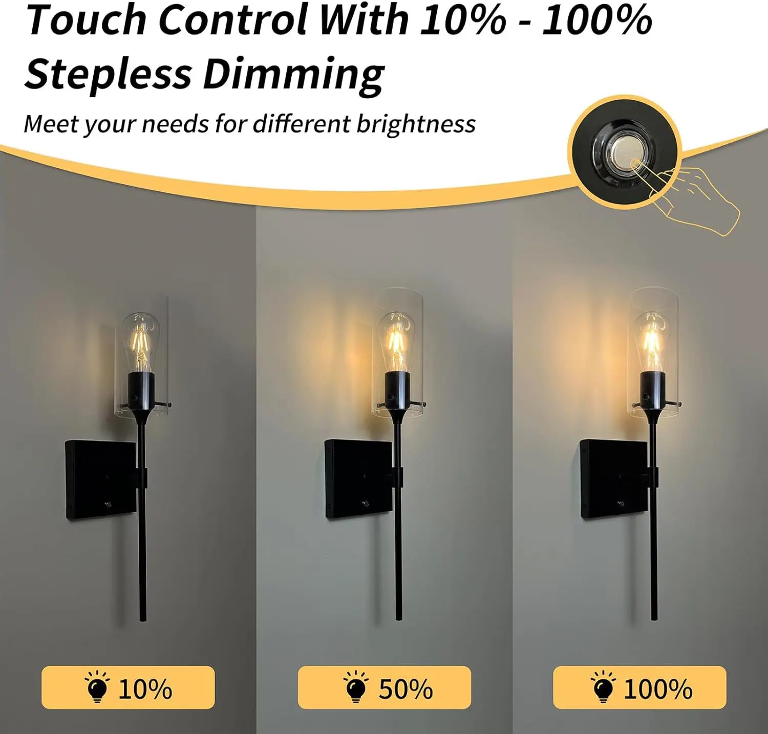 product modern farmhouse style wireless remote control suitable for home and outdoor lighting dimmable rechargeable battery wall light-41