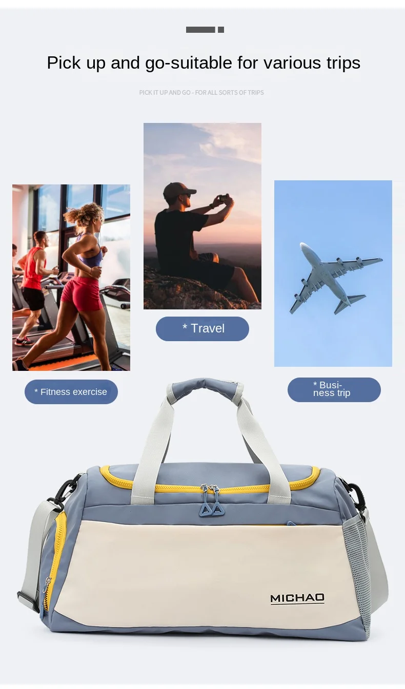 Large Capacity Fashion Portable Travel Bag Lightweight Gym Bag Buy