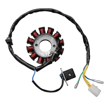 12 Coils Poles Ignition Stator Magneto Rotor For Gy6 125cc 150cc Engine ...