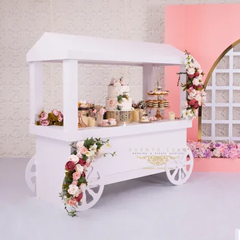 New Design Baby Shower PVC PHILIPPOS Dessert Cart Wedding Stage Decorations