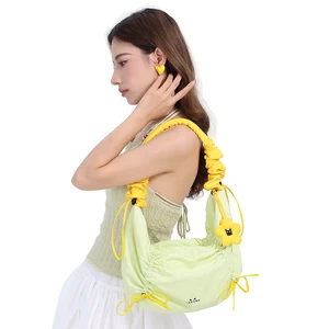 NOXXON Custom Designer Underarm Handbags Lightweight Casual Women's Shoulder Bags with Floral Pendant for Daily Life