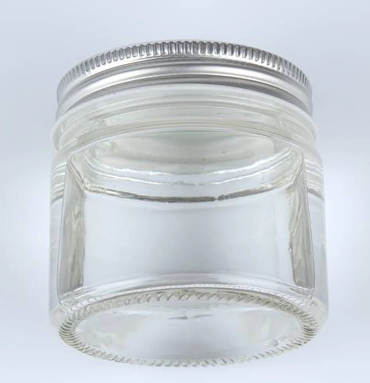 150ml 200ml 380ml 500ml Glass Cylinder Mason Jar Food Canning Packaging Glass Jar for Jam Honey Pickle With Metal Lid