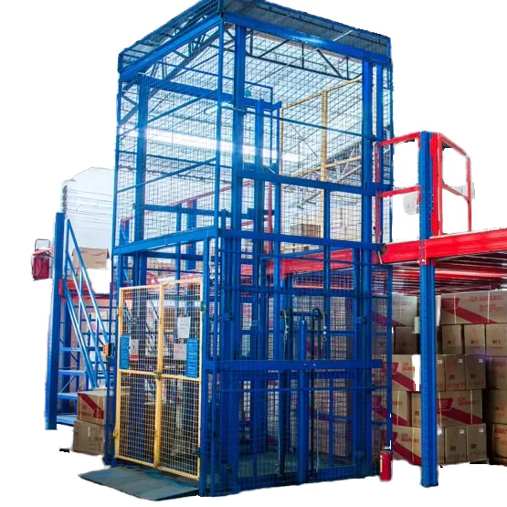Warehouse Mezzanine Floor Steel Storage Multi-Level Industrial Rack with  LIFT and RAL Colour System Adjustable
