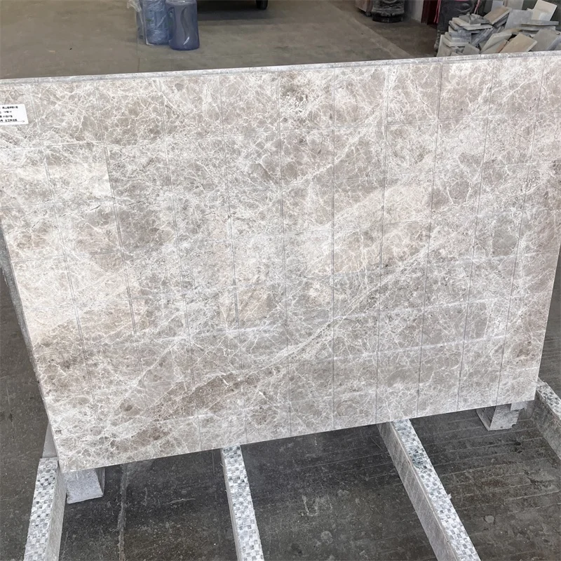 도매 가격 그레이 대리석 샤워 타일(실내 벽용), 최고 품질의 그레이 대리석 바닥 타일