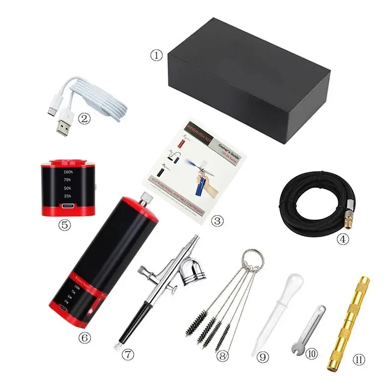 Portable Airbrush Hydrating Usb With Compressor Nano Spray Gun 0.3mm