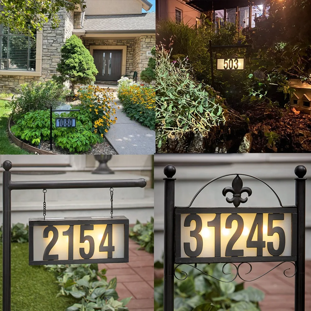 Lámpara Solar LED Para Número De Casa: Ilumina Tu Placa De Matrícula Por La Noche