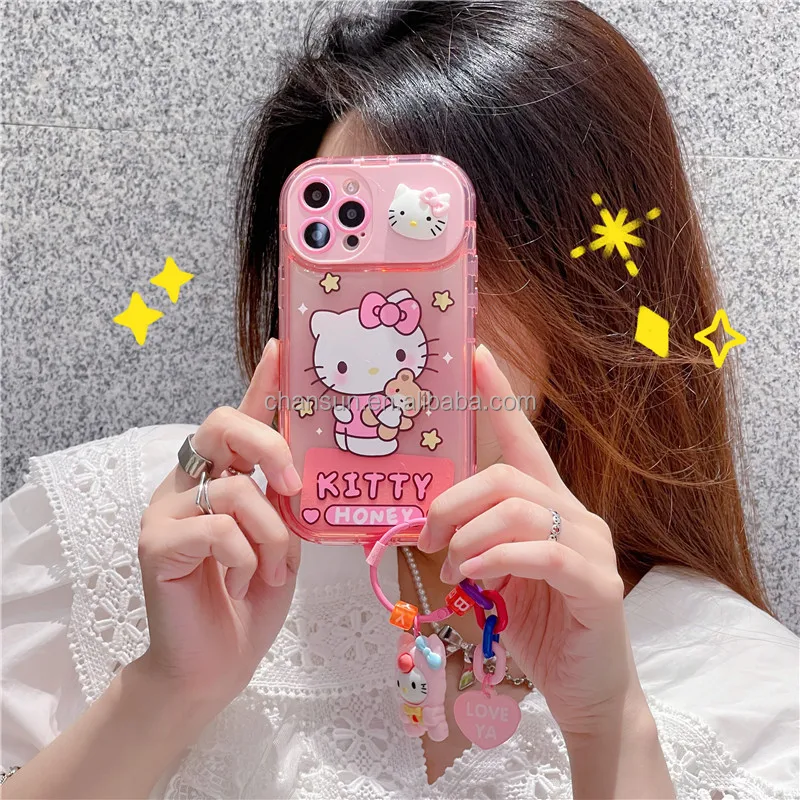 Lovely Cute Cartoon Camera Protection+mirror Phone Case For Iphone ...