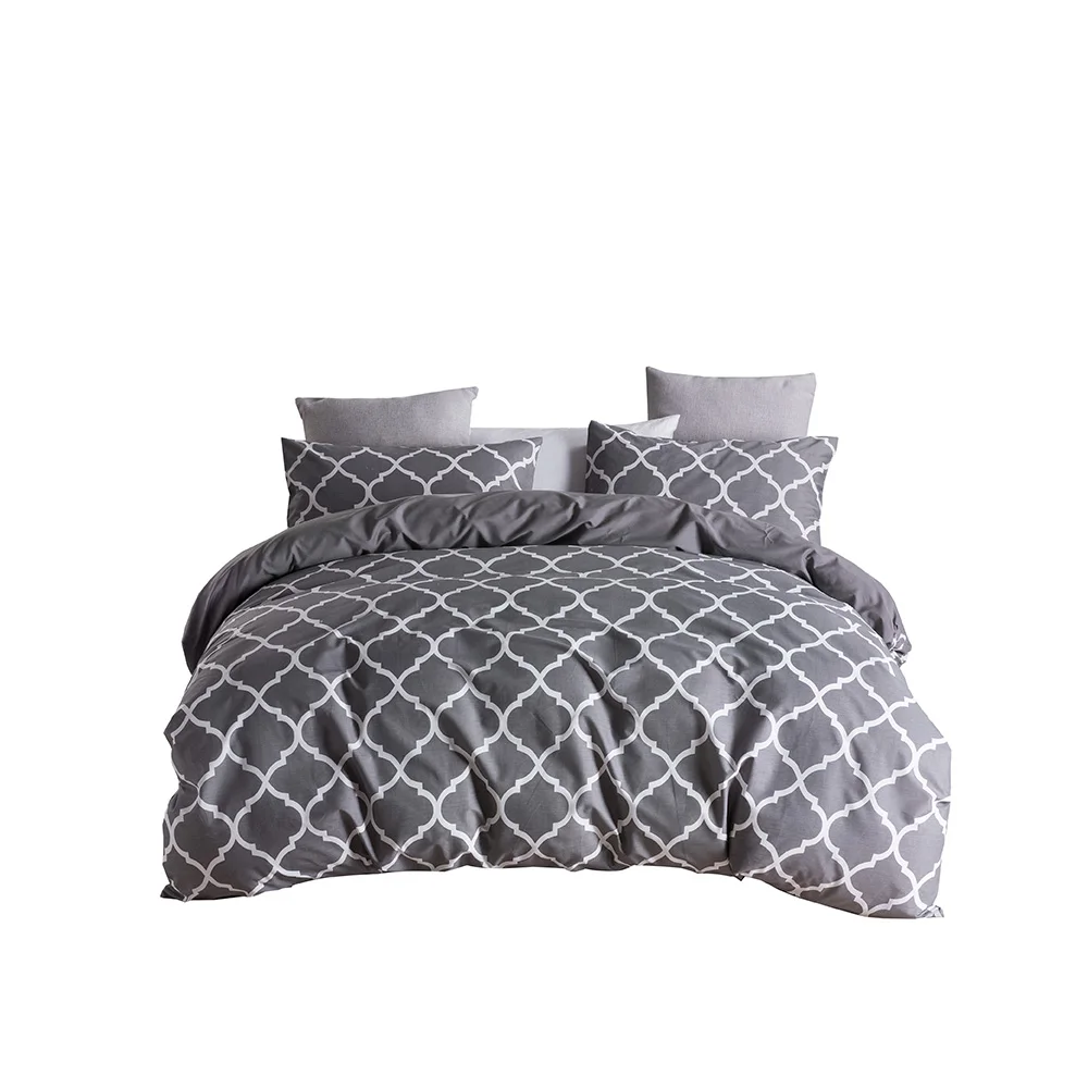 Unique Geometric Design Concept Double Simple King Size Duvet Cover Set Modern Style with Price