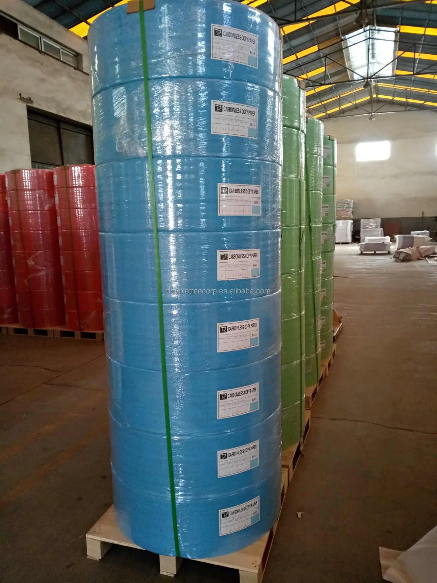 Buy Wholesale China Blue Or Black Image Cb/cfb/cf 3-4 Ply Carbonless Paper  Roll Ncr Carbonless Copy Paper Rolls & Carbonless Paper at USD 1400
