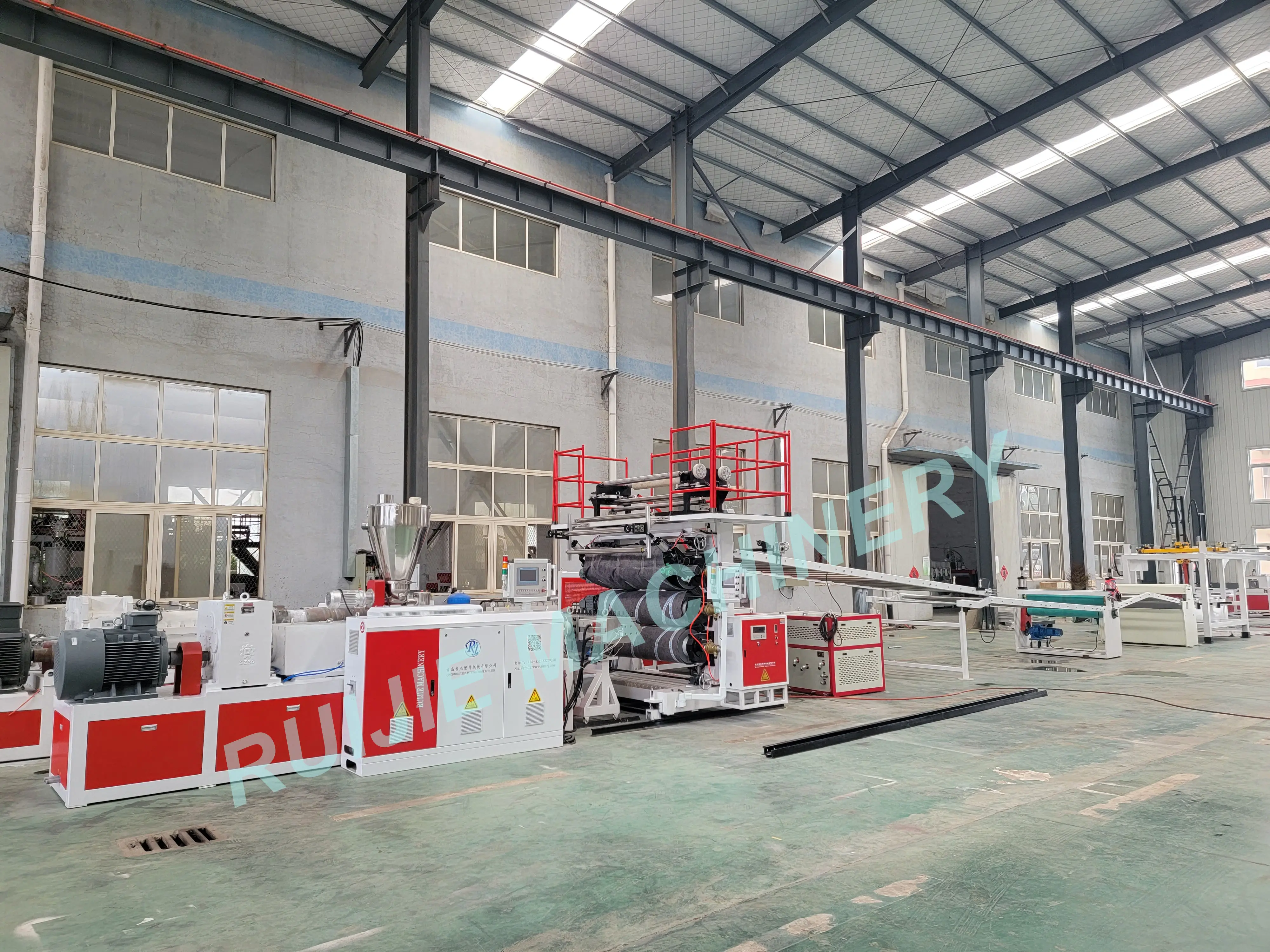 product uv 1220 mm pvc marble sheet making extruder machine wall panel machinery with lamination uv sheet machine-8