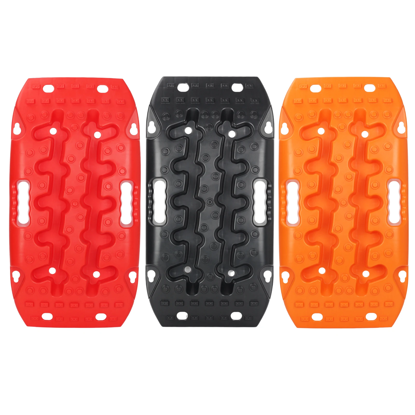 Tapis De Chenilles Tout-terrain Pour 4x4 Et Jeep - 10 Tonnes De Capacité - Couleur Orange Robuste