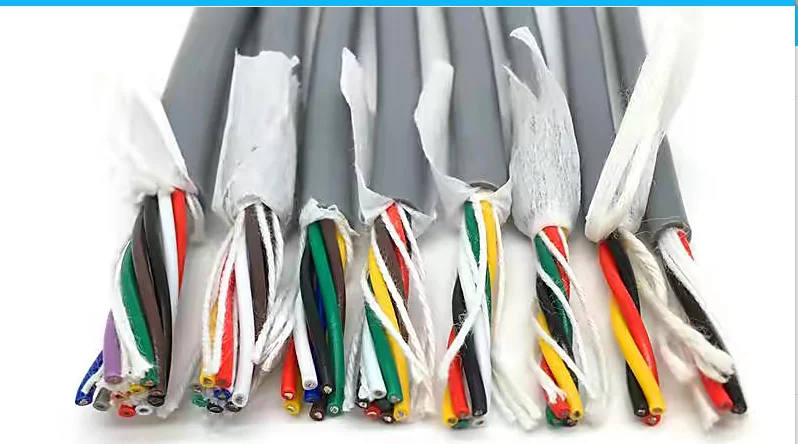 TRVV TRVVP RVV Multicore Power Control Cable  Oil Resistant Performance  Super Flexible PVC Sheath Robot Cables Drag Chain Cable