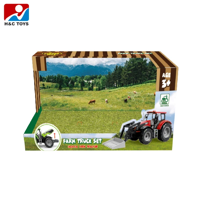 Compre Brinquedos de fazenda de trator de alta simulação Modelo de  brinquedos de fazenda para crianças Caminhão de carro deslizante Trator  agrícola despejo/ancinho/caminhão de água simulado brinquedo de veículo de  construção grande