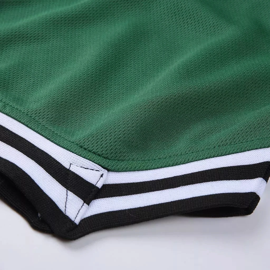 Pantaloncini in poliestere da allenamento per presa da uomo personalizzati Pantaloncini in rete atletica da uomo con coulisse da palestra ad asciugatura rapida con tasca con cerniera solida377_voghion.com