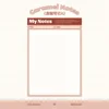 Bloc-notes style carnet B5, notes caramel.