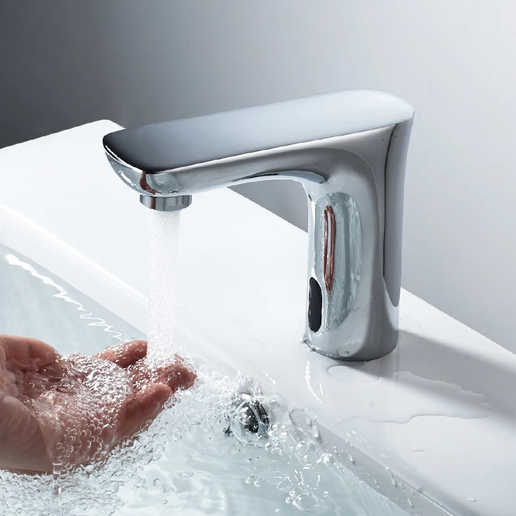 Wholesale bathroom basin touchless auto automatic water tap sensor faucet for house