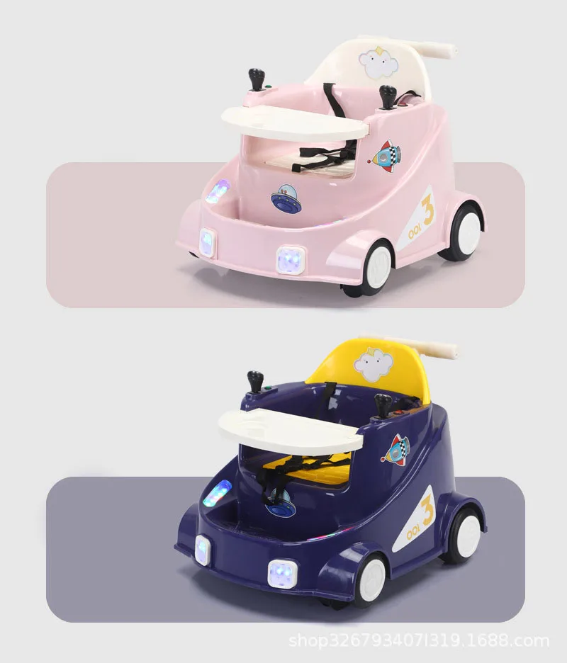 New Hot Selling Children's Ride-On Car with Push Handle Tray Four-Wheel Walker Push-Able for 2-4 Years Old