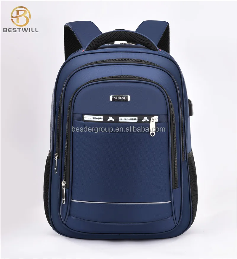 Bestwill Custom Waterproof Mochila Computer Men Business Nylon With Usb