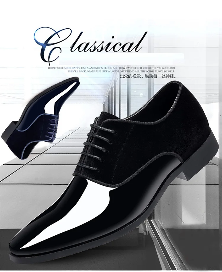 2025 último estilo de zapatos formales para hombres de alta calidad de moda  con cordones marrón precio bajo PU vestido zapatos de cuero personalizado 