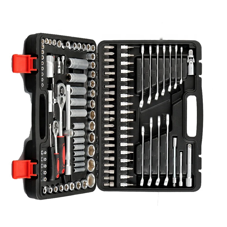 Kit D'outils De Mécanicien DOWELL 61 Pièces – Coffret De Clés à Douille, Tournevis Et Pinces Pour Réparation Auto Et Bricolage Maison