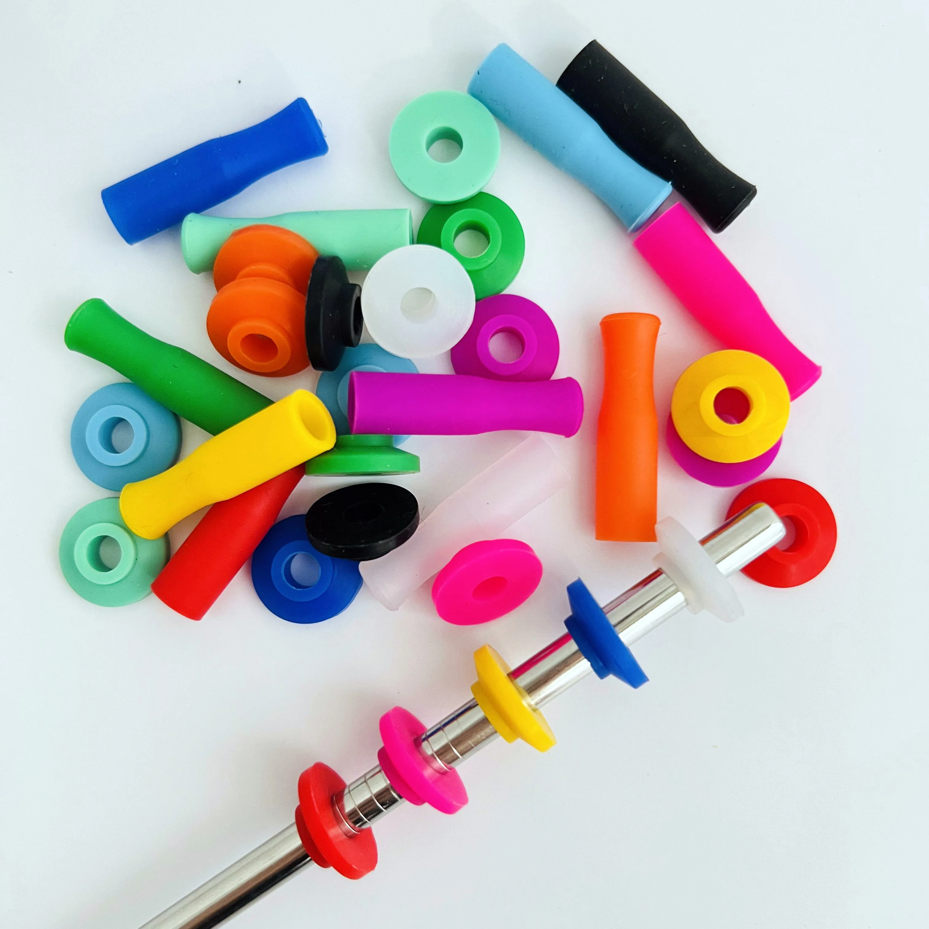 12mm silicone straw tips silicone cover