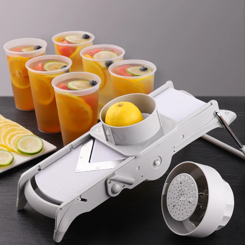 Electric Vegetable Cutter Electric French Fry Chopper Potato Cutter w/ 2  Blades