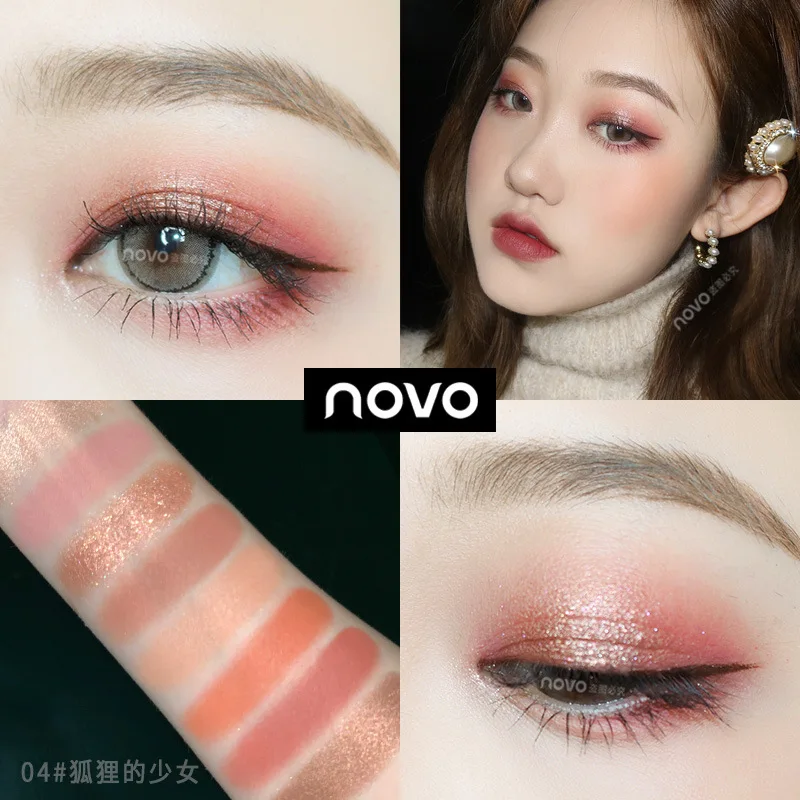 Новинка 2020, трендовые тени для век с пигментом, бархатные, градиентные, двухцветные, для ленивых, палитра теней для век, для студенческих модификаций, тени для век