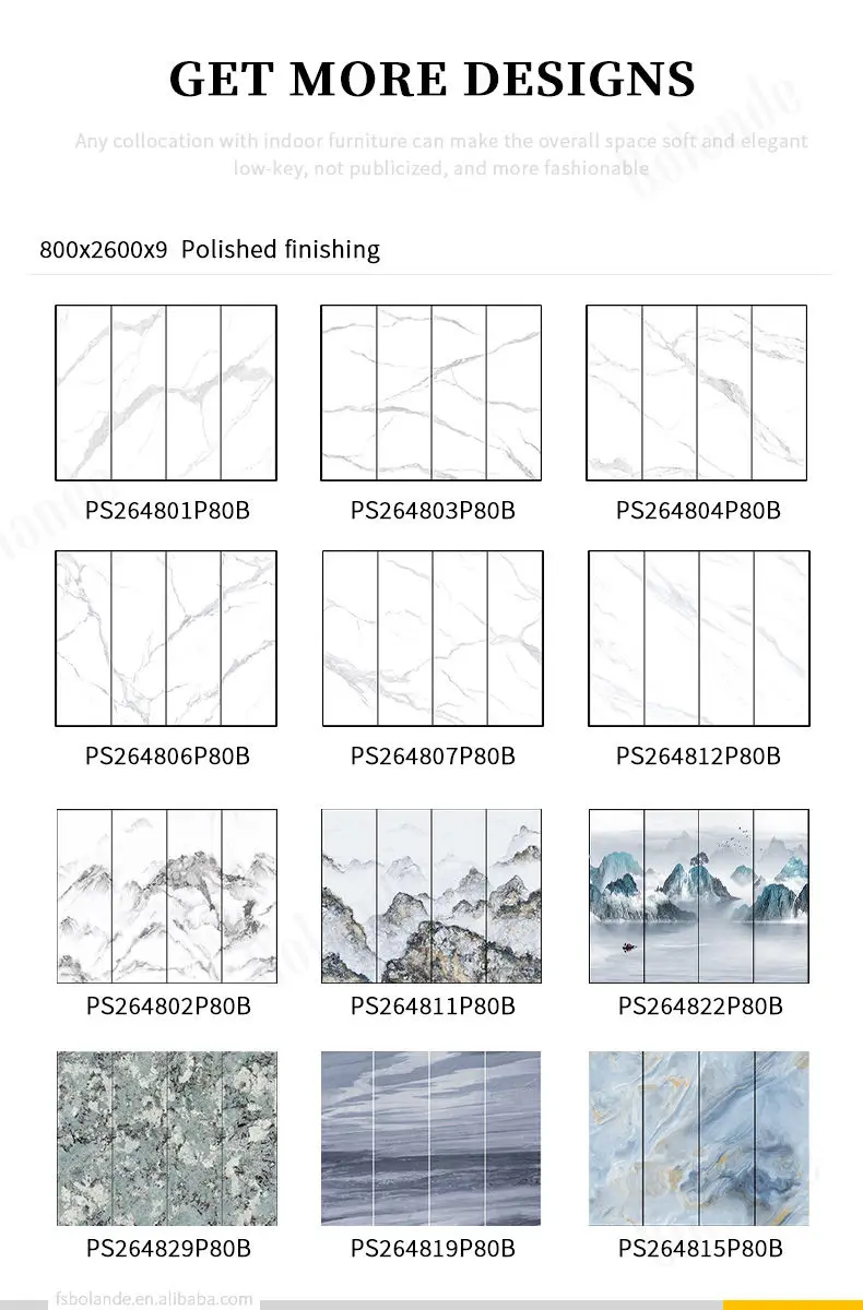Unlimited Stitching Large Marble Porcelain Tiles Luxurious Slabs
