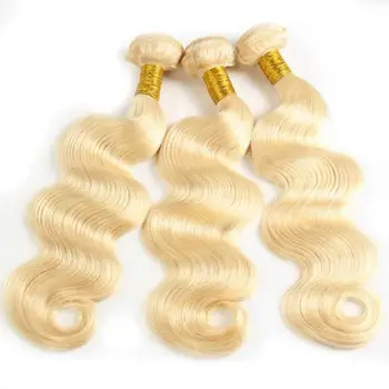 Hot Selling Full Cuticle Aligned No Chemical Process No Tangle Curly Blonde Human Hair Manufacturers In China