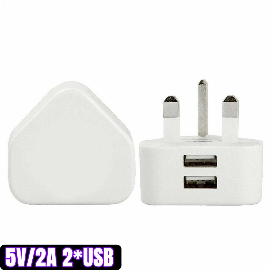 USB Plug Charger, 3 Pack USB Plug Adaptor Mains Chargers For IPhone 14