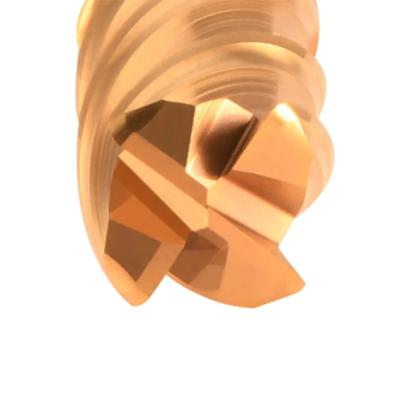 Твердый карбид вольфрама с 4 канавками и угловым радиусом, фрезерный станок, Концевая фреза для обрабатывающего центра с ЧПУ, высокоскоростная резка