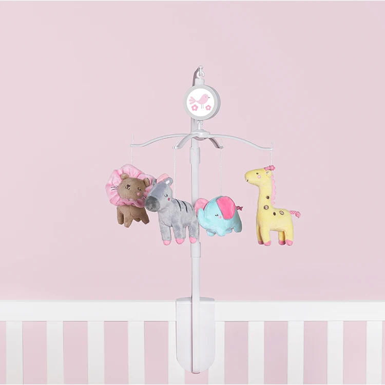 Мобиль для детской кроватки плюшевое животное с поворотом на 360 градусов музыкальный мобильный подвесные игрушки младенцев