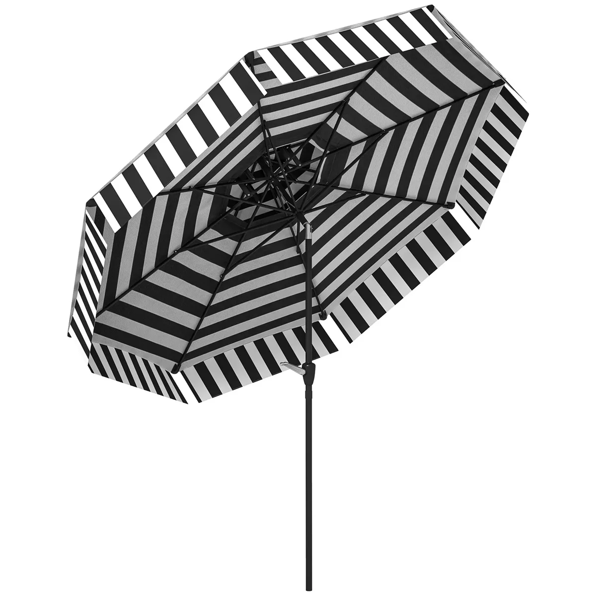 cantilever patio umbrella in wind Bambrella Hurricane Side Wind Aluminum Patio Umbrellas