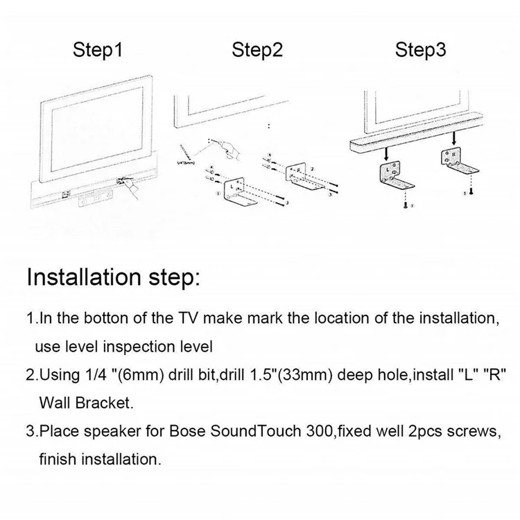 Bose shops soundtouch 300 wall mount