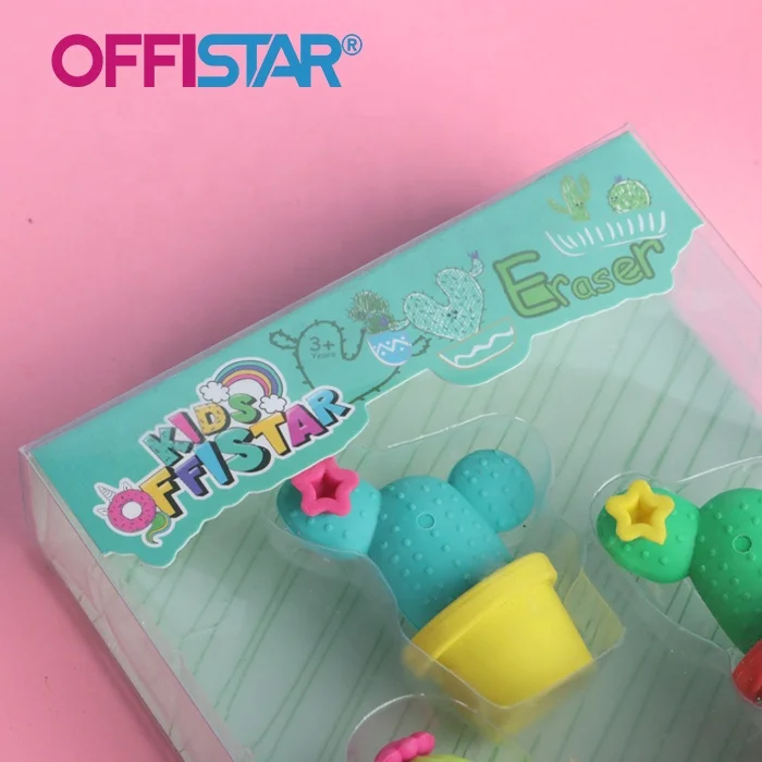 Ластик в форме кактуса, рекламный ластик, оптовая продажа, Ластики для канцелярских принадлежностей