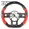 Cuero perforado rojo forjado LED rojo