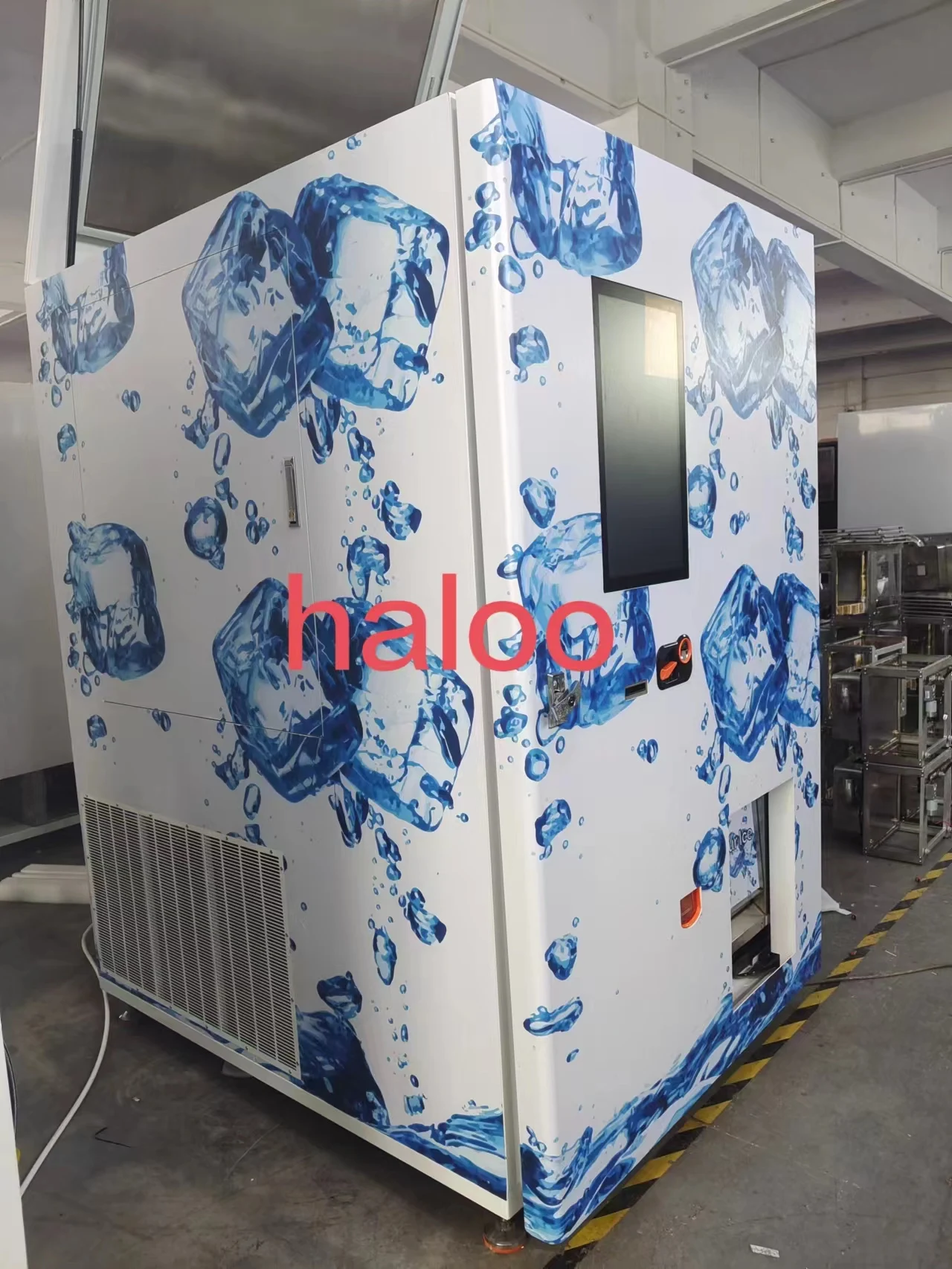 Outdoor Big Capacity Ice Cube Vending Machine Automatic Ice Vending