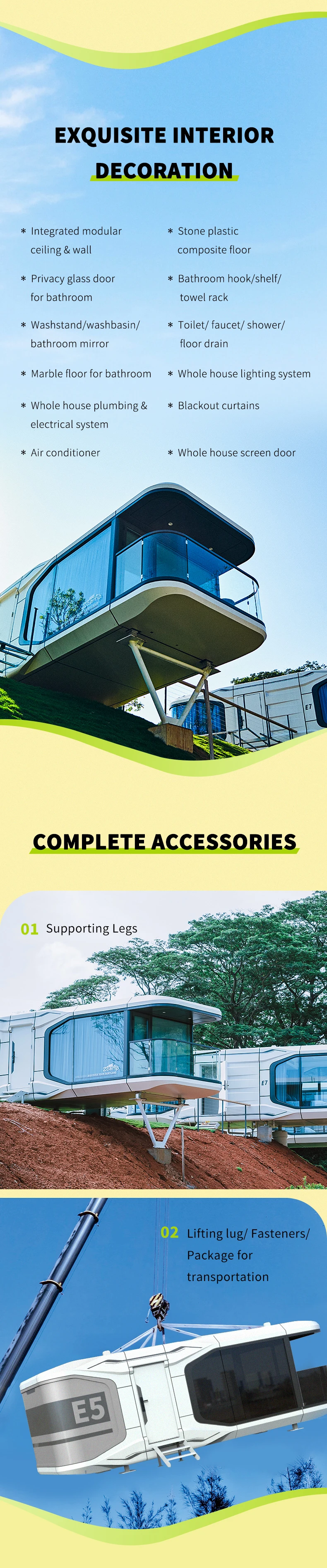 Zcamp E5 Container Homes Luxury Container Home Prefab Portable