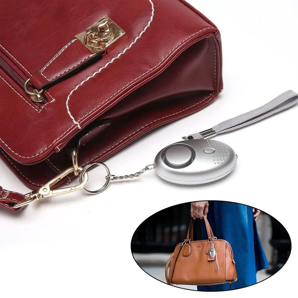 130db Alarms Keychains Led Portable Emergency Sos Security Self Defense