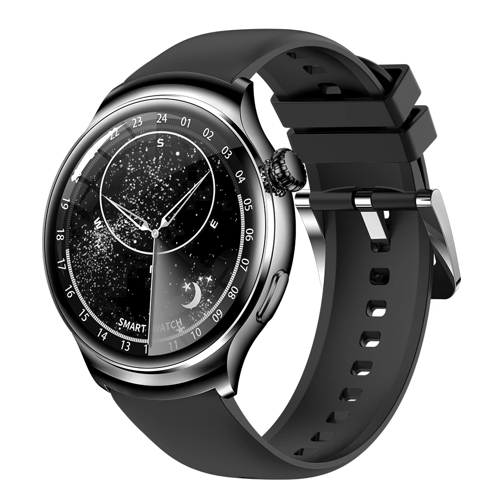Z93Pro 2024 Round Screen AMOLED Smartwatch Fitness Tracker with Call Message Reminder Heart Rate Tracker Remote Control Function