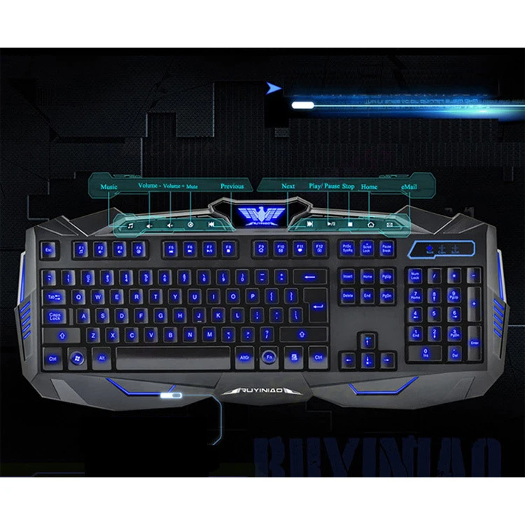 Keyboard and Mouse Combos Home Notebook Desktop Computer Latest Gaming Keyboard RGB Gaming Arabic English Gaming Keyboard
