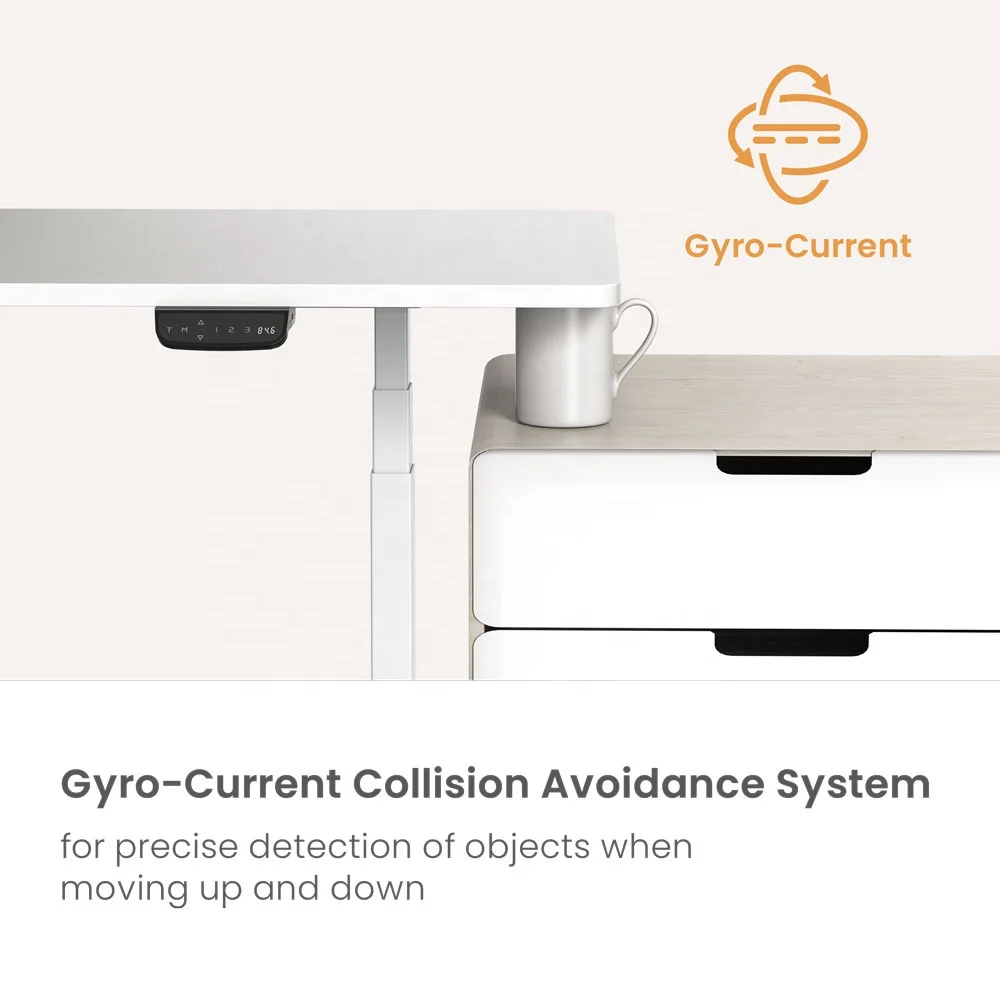 Office Ergo Table Computer Ergonomic up Down Memory Controller Height Adjustable Dual Motor Electric Sit Standing Desk Leg Frame