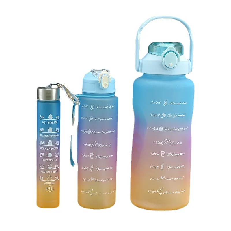 3pcs/set Sports Water Bottle Large Capacity Water Bottle Portable ...