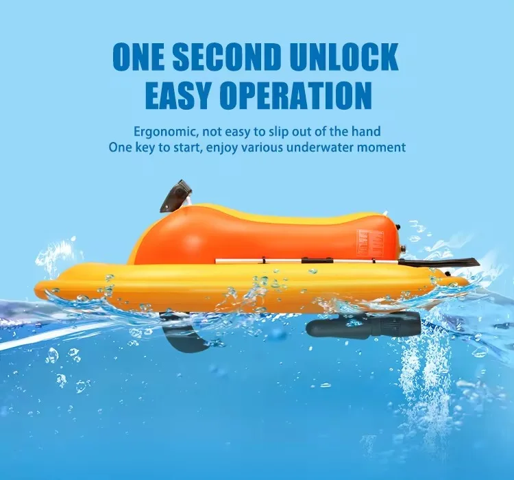 CAMORO Remote Control Electric Motorized Inflatable Boat for Jet Skiing with 700W Underwater Thruster Floating Motor Boat