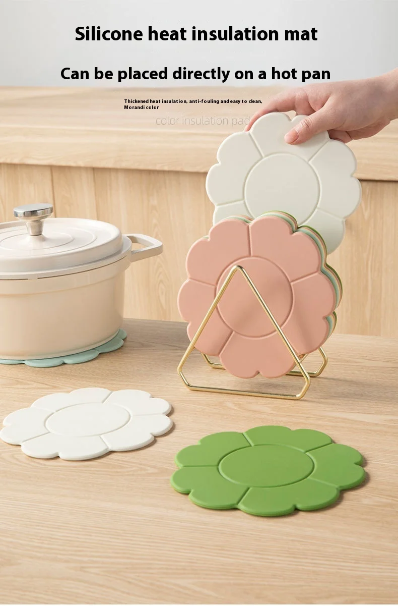 Modern Design Silicone Insulation Tray Mat Heat-Resistant Household Cup Pot Dining Table and Cup Mat for Kitchen Use supplier