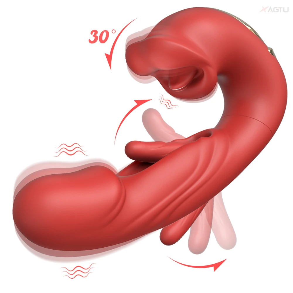 Alwup Custom Logo From 50 Pcs Mouth Biting 7 Pendulum Motions Women G Spot Clitoral Vibrators Sex Toys for Women Couple Female