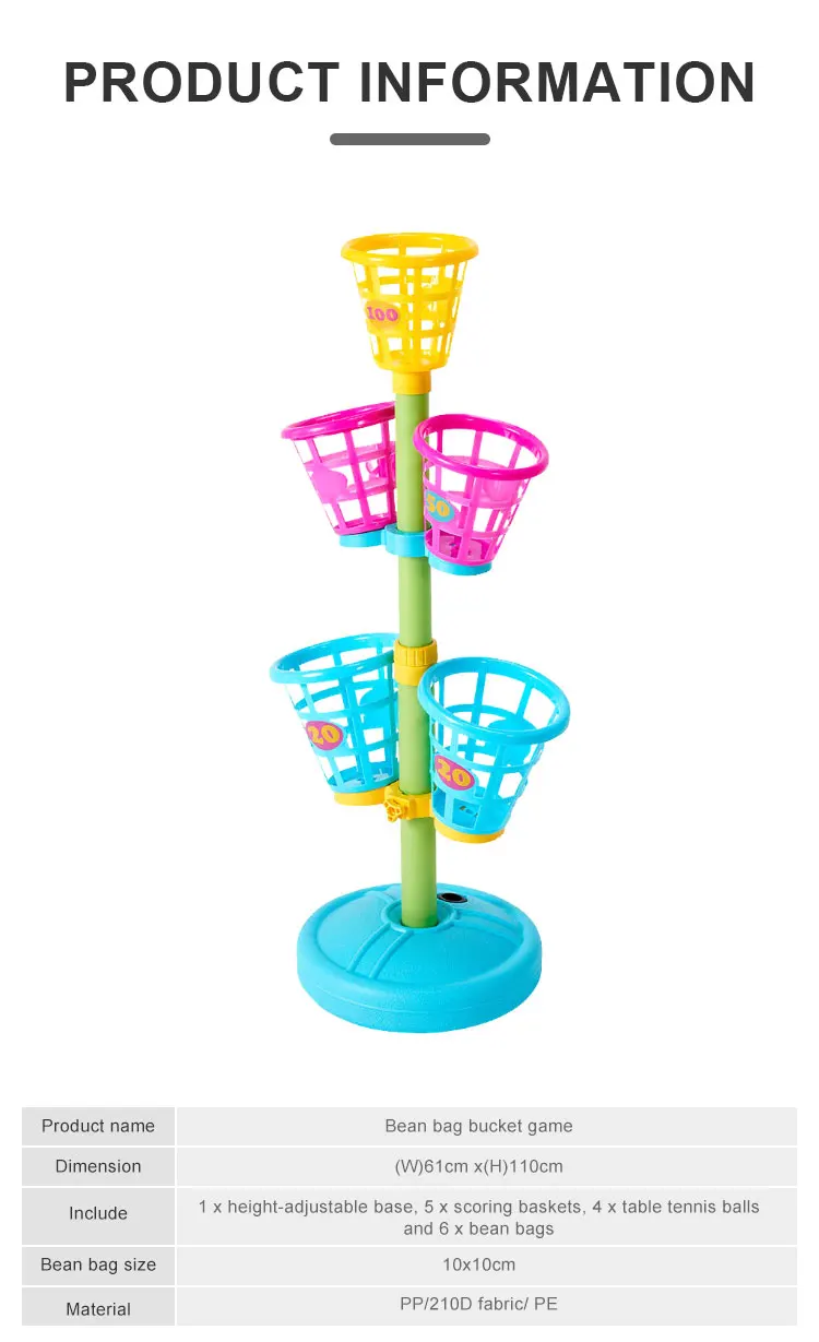 Bean Bag Toss For Kids Basket Tower Toss Sand Bag Toss Game For Adults
