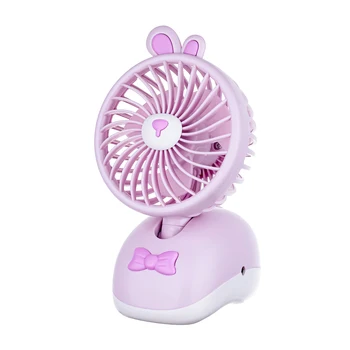 Rabbit shape small size desktop fan 3 speeds portable fan